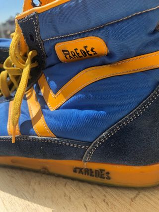 Zapatillas Paredes Retro Azul y Amarillo