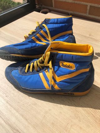 Zapatillas Paredes Retro Azul y Amarillo