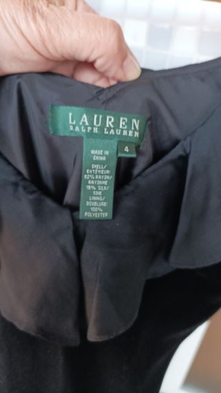 Vestido Negro Ralph Lauren para Ocasiones Especial