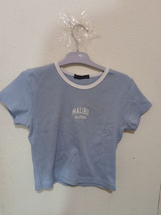 Camiseta Brandy Melville Azul Talla Única
