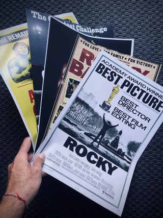 collezione poster rocky set completo 5 pezzi