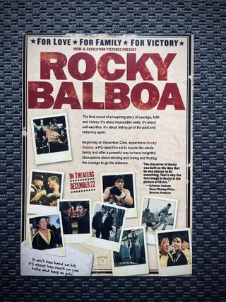 collezione poster rocky set completo 5 pezzi