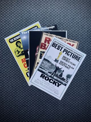 collezione poster rocky set completo 5 pezzi