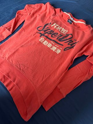 Superdry Camiseta Manga Larga Naranja