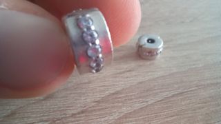 2 Charms Clip Fila Brillante Transparente