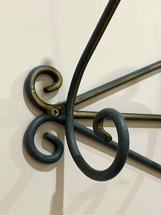 Conjunto de entrada en forja con espejo, consola y