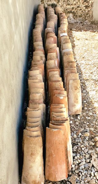 Tejas de barro rústicas