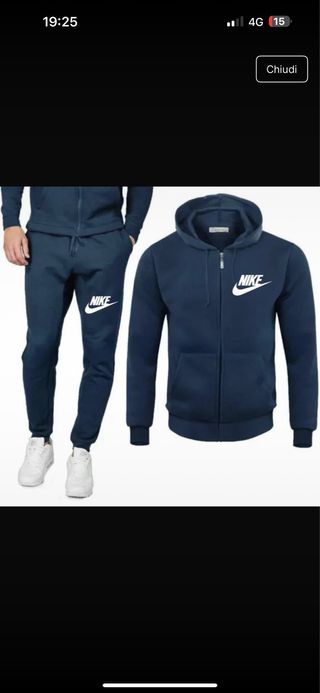 Tuta Nike uomo blu disponibile dalla m/XXL