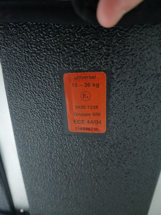 Silla de coche infantil Recaro Milano grupo 2-3