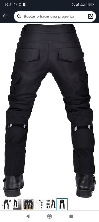 Pantalón de moto impermeable con protecciones