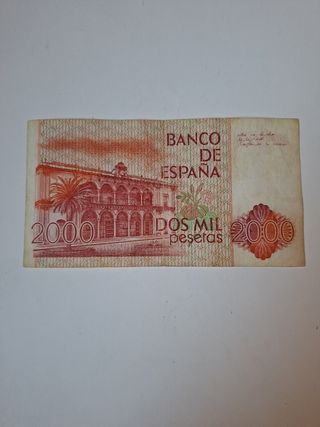 Billete 2000 pesetas España .
