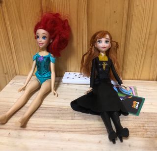 Muñecas Frozen Ana y Ariel