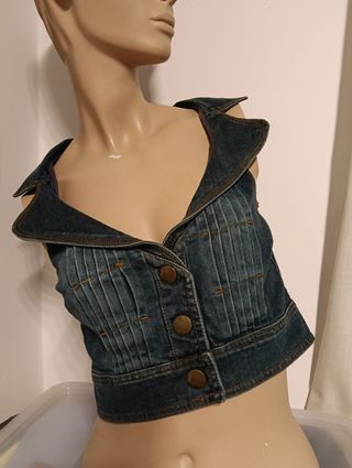 Chaleco vaquero mujer