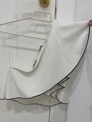 Top Zara Blanco Volantes