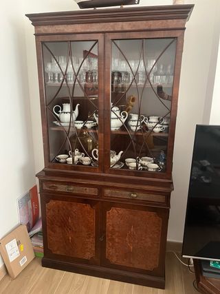 Conjunto de muebles de salón de madera