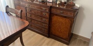 Conjunto de muebles de salón de madera