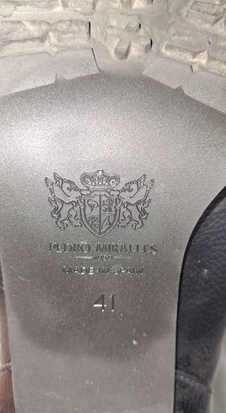 Botines Pedro Miralles Negros muy poco uso