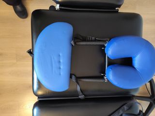 Cojín facial y reposa manos para camilla portátil