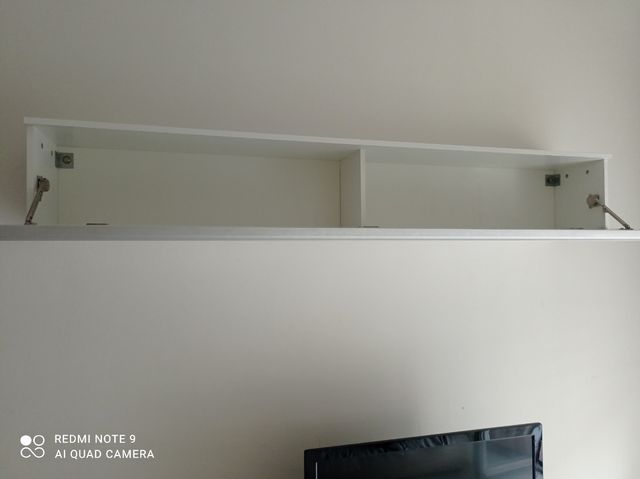 Mueble Estantería Blanco Puerta Abatible