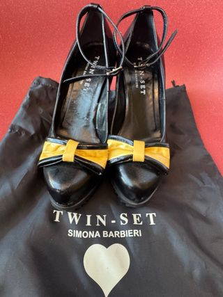 Twin-Set Simona Barbieri 
Merceditas de plataforma