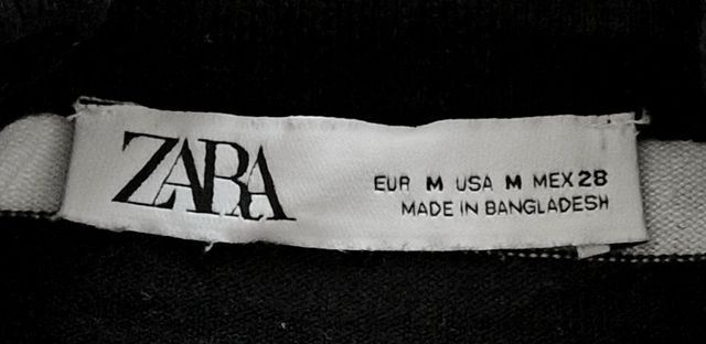 Jersey Zara Rayas Blanco y Negro