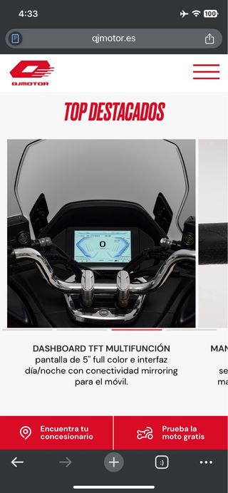 Moto 125cc aceptó cambio