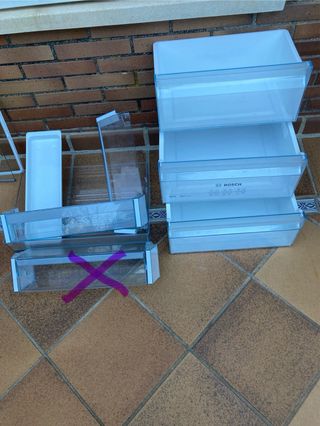 Nevera Bosch Cajones y Baldas