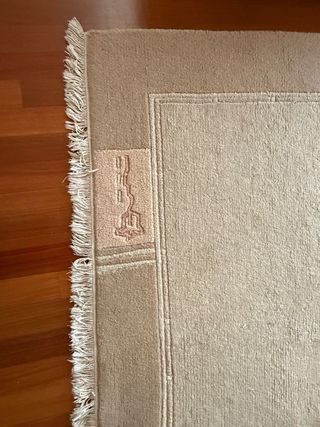 Alfombra Lana 175x230cm Tostado y Beige