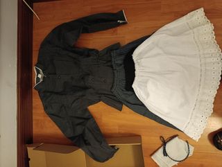 Traje Neska blanco y negro