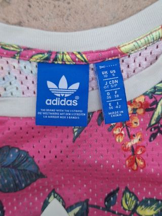 Canottiera Adidas Floreale Rosa