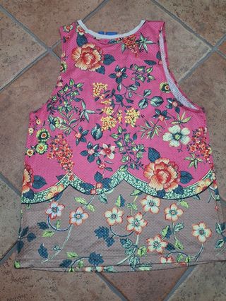 Canottiera Adidas Floreale Rosa