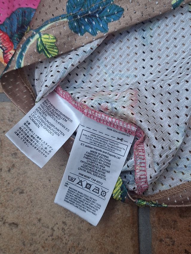 Canottiera Adidas Floreale Rosa