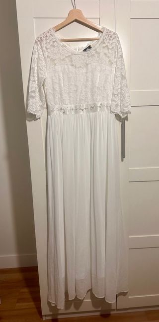 Vestido de Novia Encaje Manga Larga