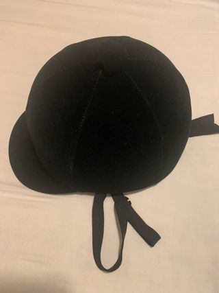 Sombrero de equitación negro