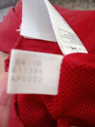 Impermeable Adidas Vintage Rojo