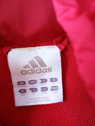 Impermeable Adidas Vintage Rojo