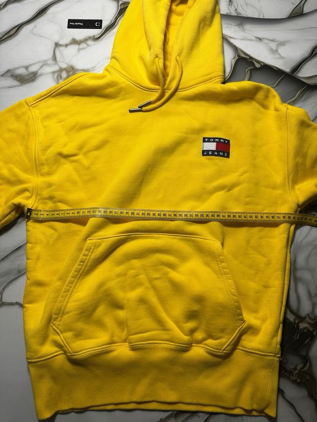 Felpa Tommy Jeans Gialla Uomo Taglia S