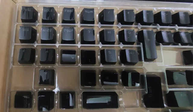 Juego Teclas Cerakey Cerámica Negro