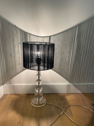 Lámpara de mesa acrílico transparente