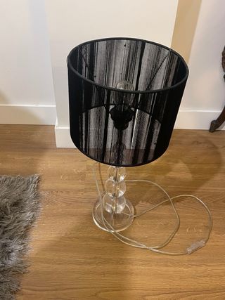 Lámpara de mesa acrílico transparente
