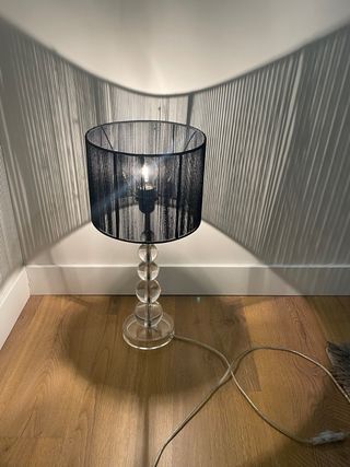 Lámpara de mesa acrílico transparente