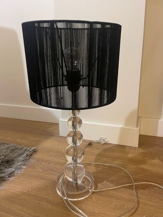 Lámpara de mesa acrílico transparente