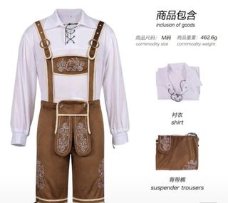 Traje Oktoberfest Tallas L y XL Nuevo