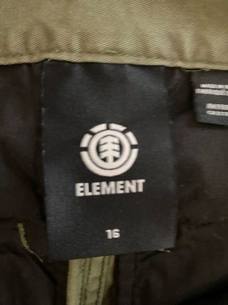 Pantalón chino Element verde oscuro niño 15 años