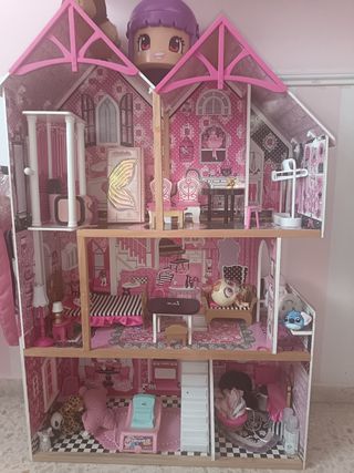 Casa de muñecas Barbie con accesorios