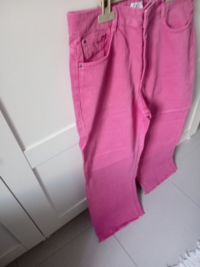 Vaqueros fucsia talla 42