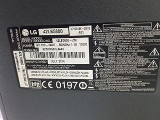 Televisión LG 42 Pulgadas