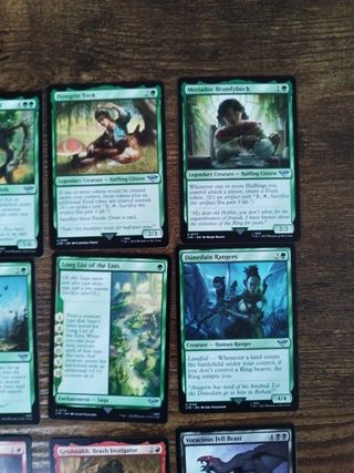 Lote 9 cartas MTG El Señor de los Anillos