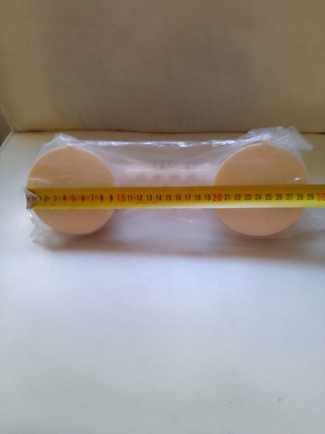 Ventosa per doccia blu e bianca