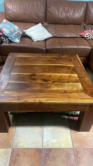 Mesa de centro de madera teca